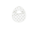 The Printed Bib - White Leaf