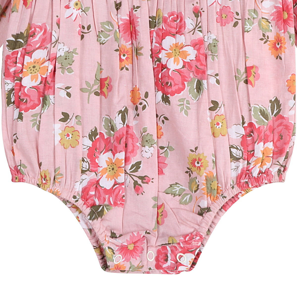 Rosy Breeze Smock Romper
