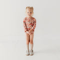 Rosy Breeze Smock Romper