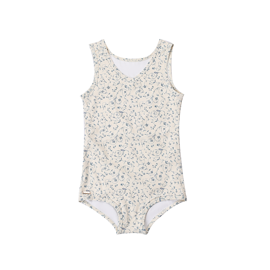 Sweetheart 1 Piece Swimsuit | UPF + Recycled - Scandi Floral