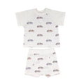 SIMON | Boys Cars Print Waffle Cotton Shorts Set