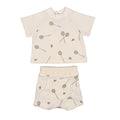 SIMON | Boys Badminton Print Waffle Cotton Shorts Set