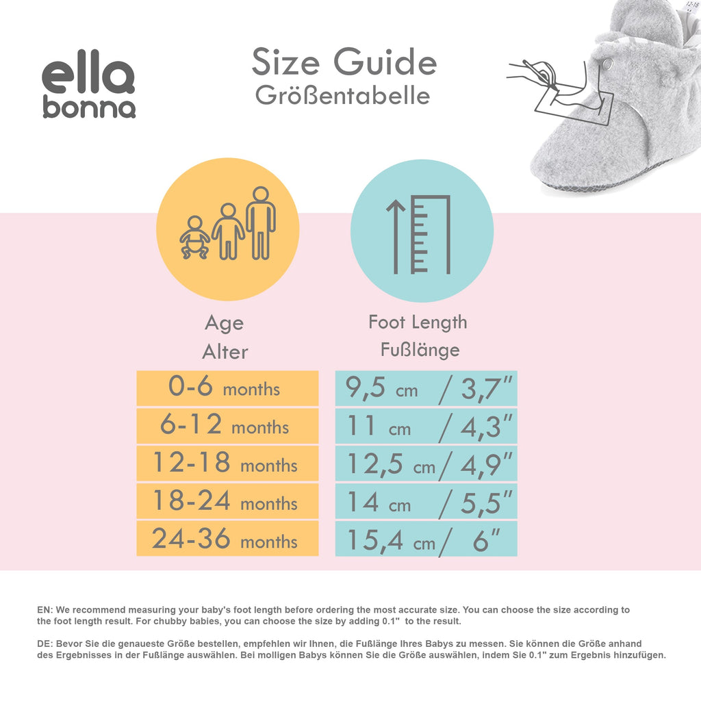Fleece Stay-On Baby Booties with Snaps – Tan