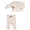 SWAN | Baby Boys Ivory Ribbed Cotton Badminton Leggings Set
