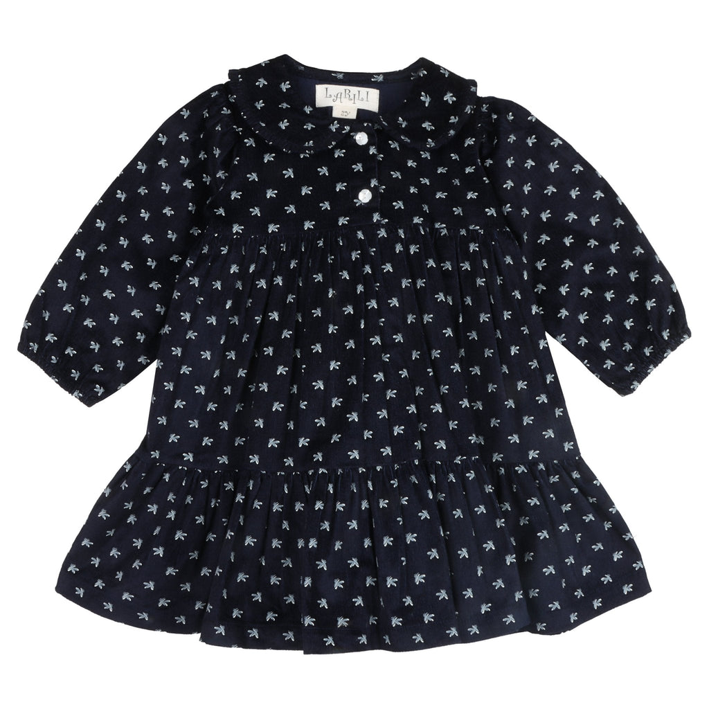 Twilight Bloom Corduroy Dress