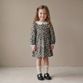 Organic Collar Tiered Dress - Twilight Meadow