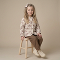 Organic Quilted Buttoned Jacket - Wildrose